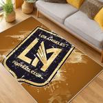mls los angeles fc soccer team logo sport carpet area rug home decor gift idea living room lafc16