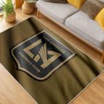 mls los angeles fc soccer team logo sport carpet area rug home decor gift idea living room lafc17