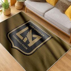 MLS Los Angeles Fc Soccer Team Logo Sport Carpet Area Rug Home Decor Gift LAFC17