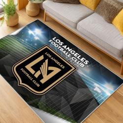 MLS Los Angeles Fc Soccer Team Logo Sport Carpet Area Rug Home Decor Gift LAFC19