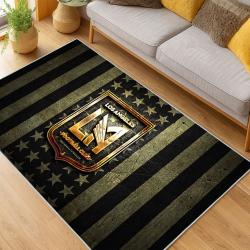 MLS Los Angeles Fc Soccer Team Logo Sport Carpet Area Rug Home Decor Gift LAFC2