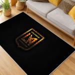 mls los angeles fc soccer team logo sport carpet area rug home decor gift idea living room lafc20