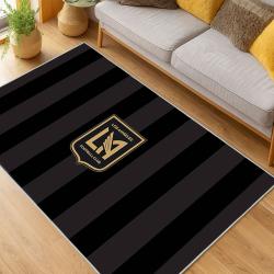 MLS Los Angeles Fc Soccer Team Logo Sport Carpet Area Rug Home Decor Gift LAFC21
