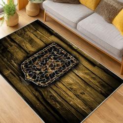 MLS Los Angeles Fc Soccer Team Logo Sport Carpet Area Rug Home Decor Gift LAFC24