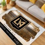 mls los angeles fc soccer team logo sport carpet area rug home decor gift idea living room lafc26