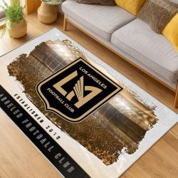 MLS Los Angeles Fc Soccer Team Logo Sport Carpet Area Rug Home Decor Gift LAFC26