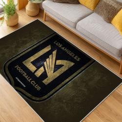 MLS Los Angeles Fc Soccer Team Logo Sport Carpet Area Rug Home Decor Gift LAFC27