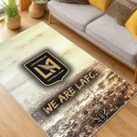 mls los angeles fc soccer team logo sport carpet area rug home decor gift idea living room lafc3