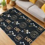mls los angeles fc soccer team logo sport carpet area rug home decor gift idea living room lafc30
