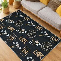 MLS Los Angeles Fc Soccer Team Logo Sport Carpet Area Rug Home Decor Gift LAFC30