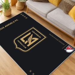 MLS Los Angeles Fc Soccer Team Logo Sport Carpet Area Rug Home Decor Gift LAFC32