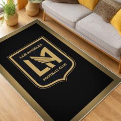 MLS Los Angeles Fc Soccer Team Logo Sport Carpet Area Rug Home Decor Gift LAFC33