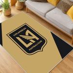 mls los angeles fc soccer team logo sport carpet area rug home decor gift idea living room lafc34