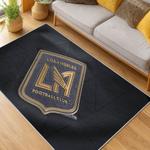 mls los angeles fc soccer team logo sport carpet area rug home decor gift idea living room lafc35