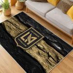 mls los angeles fc soccer team logo sport carpet area rug home decor gift idea living room lafc36