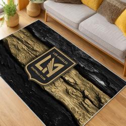 MLS Los Angeles Fc Soccer Team Logo Sport Carpet Area Rug Home Decor Gift LAFC36