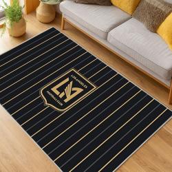 MLS Los Angeles Fc Soccer Team Logo Sport Carpet Area Rug Home Decor Gift LAFC37