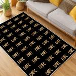 mls los angeles fc soccer team logo sport carpet area rug home decor gift idea living room lafc38
