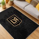 mls los angeles fc soccer team logo sport carpet area rug home decor gift idea living room lafc41