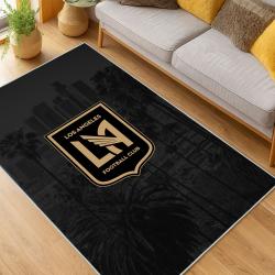 MLS Los Angeles Fc Soccer Team Logo Sport Carpet Area Rug Home Decor Gift LAFC41