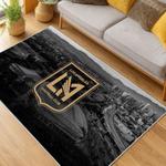 mls los angeles fc soccer team logo sport carpet area rug home decor gift idea living room lafc42