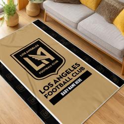 MLS Los Angeles Fc Soccer Team Logo Sport Carpet Area Rug Home Decor Gift LAFC45
