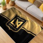 mls los angeles fc soccer team logo sport carpet area rug home decor gift idea living room lafc46