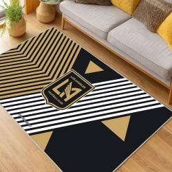 MLS Los Angeles Fc Soccer Team Logo Sport Carpet Area Rug Home Decor Gift LAFC48
