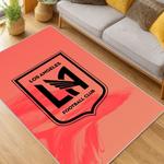 mls los angeles fc soccer team logo sport carpet area rug home decor gift idea living room lafc50