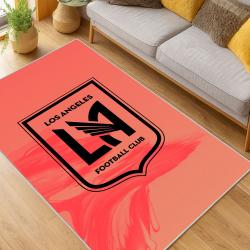 MLS Los Angeles Fc Soccer Team Logo Sport Carpet Area Rug Home Decor Gift LAFC50