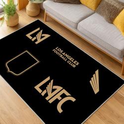 MLS Los Angeles Fc Soccer Team Logo Sport Carpet Area Rug Home Decor Gift LAFC51