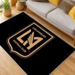 mls los angeles fc soccer team logo sport carpet area rug home decor gift idea living room lafc53