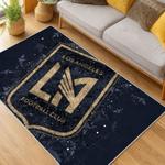 mls los angeles fc soccer team logo sport carpet area rug home decor gift idea living room lafc59
