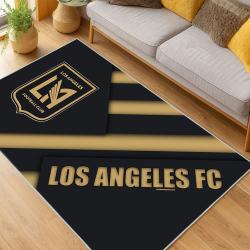 MLS Los Angeles Fc Soccer Team Logo Sport Carpet Area Rug Home Decor Gift LAFC60