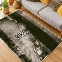 MLS Los Angeles Fc Soccer Team Logo Sport Carpet Area Rug Home Decor Gift LAFC61