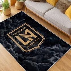 MLS Los Angeles Fc Soccer Team Logo Sport Carpet Area Rug Home Decor Gift LAFC63