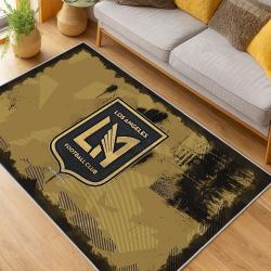 MLS Los Angeles Fc Soccer Team Logo Sport Carpet Area Rug Home Decor Gift LAFC65