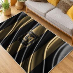 MLS Los Angeles Fc Soccer Team Logo Sport Carpet Area Rug Home Decor Gift LAFC68