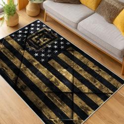 MLS Los Angeles Fc Soccer Team Logo Sport Carpet Area Rug Home Decor Gift LAFC69