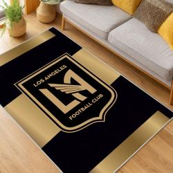 MLS Los Angeles Fc Soccer Team Logo Sport Carpet Area Rug Home Decor Gift LAFC71