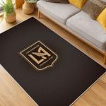 mls los angeles fc soccer team logo sport carpet area rug home decor gift idea living room lafc72