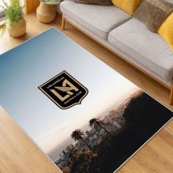 MLS Los Angeles Fc Soccer Team Logo Sport Carpet Area Rug Home Decor Gift LAFC75