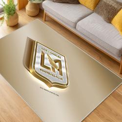 MLS Los Angeles Fc Soccer Team Logo Sport Carpet Area Rug Home Decor Gift LAFC8