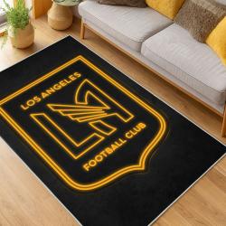 MLS Los Angeles Fc Soccer Team Logo Sport Carpet Area Rug Home Decor Gift LAFC9