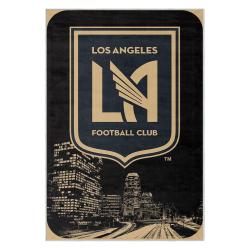 mls los angeles fc soccer team logo sport carpet area rug home decor gift lafc31
