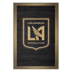 mls los angeles fc soccer team logo sport carpet area rug home decor gift lafc33