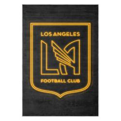 mls los angeles fc soccer team logo sport carpet area rug home decor gift lafc9