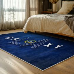 mls los angeles galaxy soccer team logo sport carpet area rug home decor gift bedroom lagfc101