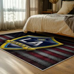 mls los angeles galaxy soccer team logo sport carpet area rug home decor gift bedroom lagfc21
