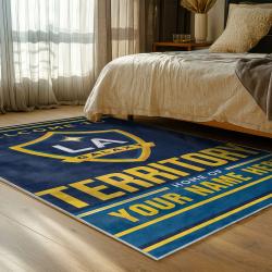 mls los angeles galaxy soccer team logo sport carpet area rug home decor gift bedroom lagfc31